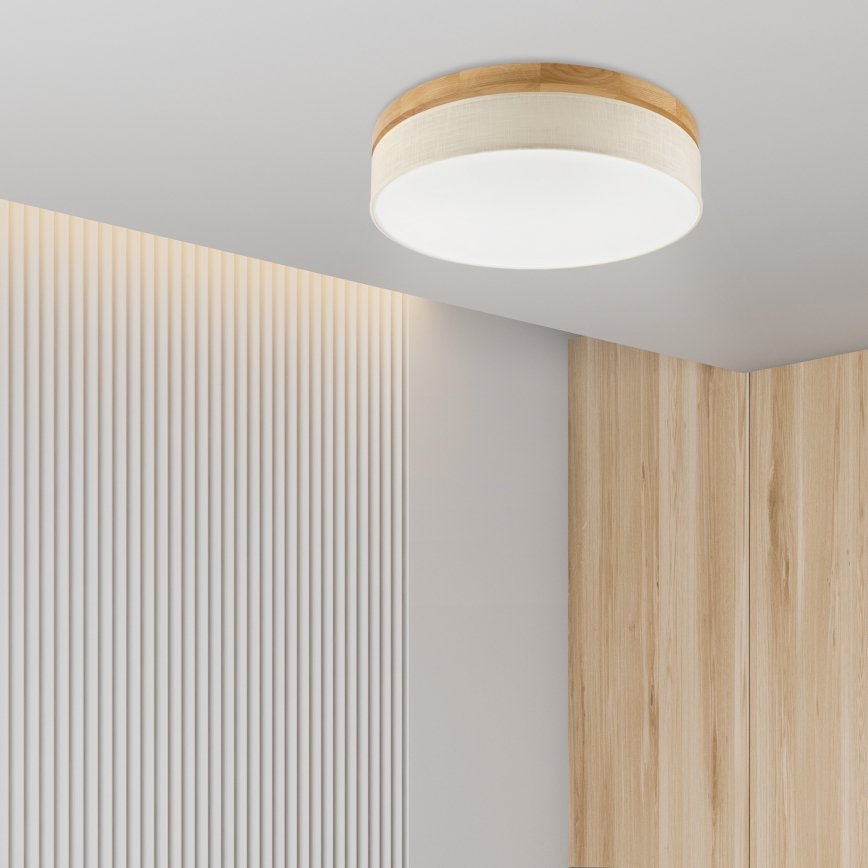 Brilagi - LED Deckenleuchte BELLADONNA LED/36W/230V Ø 50 cm creme/eiche