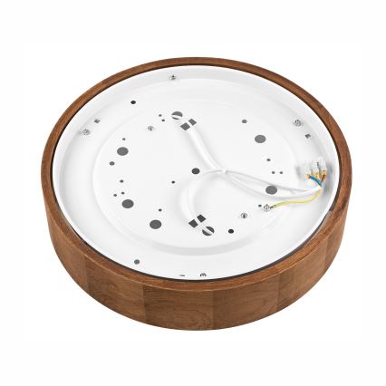 Brilagi - LED Deckenleuchte CARVALHO 2xE27/60W/230V Eiche-Kirsche Ø 37 cm