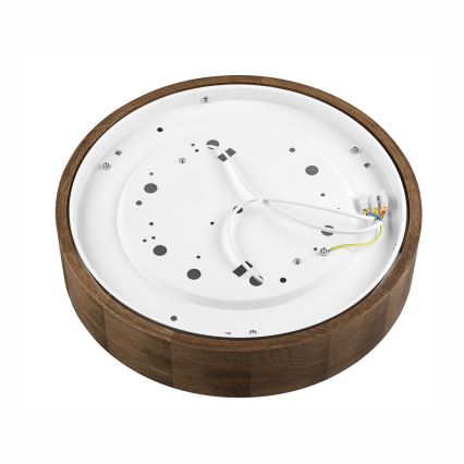 Brilagi - LED Deckenleuchte CARVALHO 2xE27/60W/230V Eiche Nussbaum Ø 37 cm