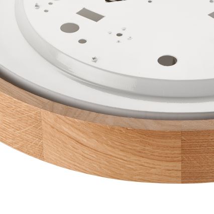 Brilagi - LED Deckenleuchte CARVALHO 2xE27/60W/230V Eiche Ø 37,5 cm