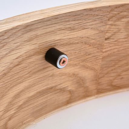 Brilagi - LED Deckenleuchte CARVALHO 2xE27/60W/230V Eiche Ø 37,5 cm