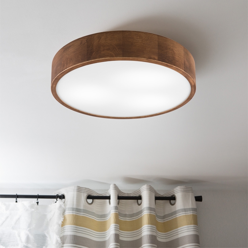 Brilagi - LED Deckenleuchte CARVALHO 3xE27/60W/230V Eiche-Kirsche Ø 47 cm