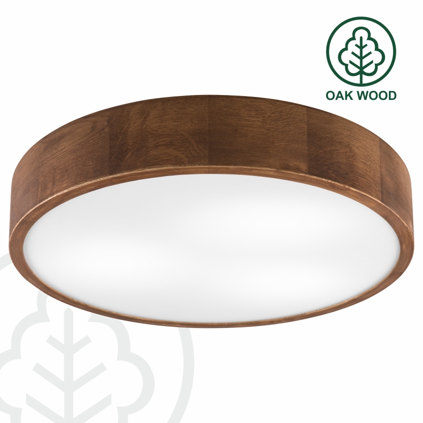 Brilagi - LED Deckenleuchte CARVALHO 3xE27/60W/230V Eiche-Kirsche Ø 47 cm