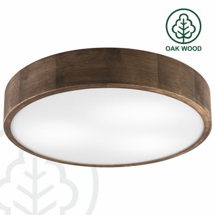 Brilagi - LED Deckenleuchte CARVALHO 3xE27/60W/230V Eiche Nussbaum Ø 47 cm