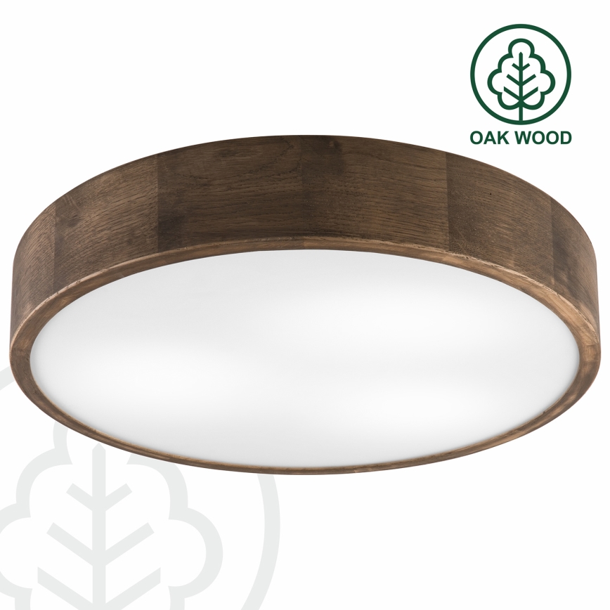 Brilagi - LED Deckenleuchte CARVALHO 3xE27/60W/230V Eiche Nussbaum Ø 47 cm