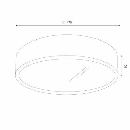 Brilagi - LED Deckenleuchte CARVALHO 3xE27/60W/230V Eiche Nussbaum Ø 47 cm
