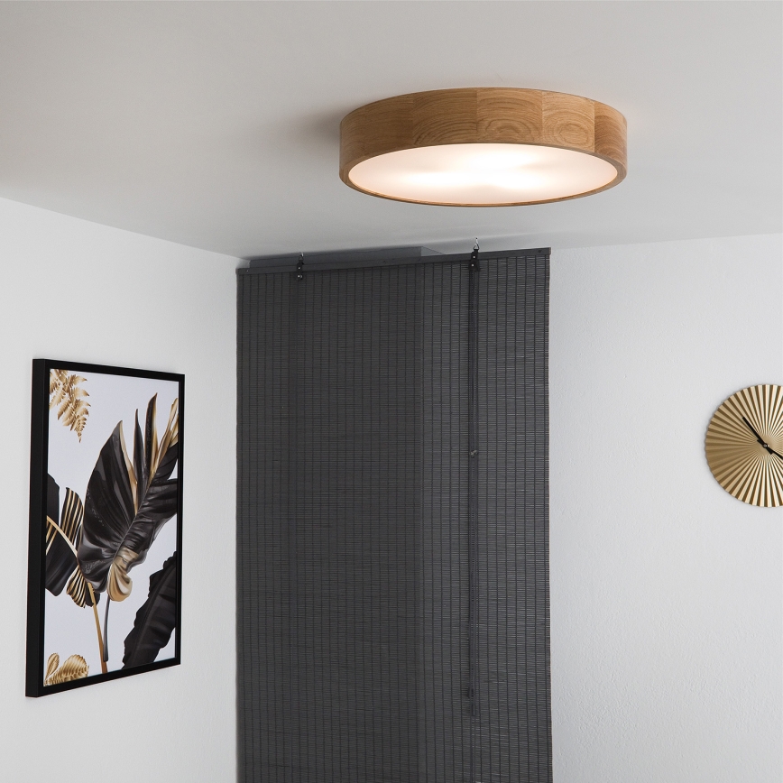 Brilagi - LED Deckenleuchte CARVALHO 3xE27/60W/230V Eiche Ø 47,5 cm