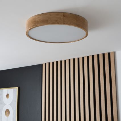 Brilagi - LED Deckenleuchte CARVALHO 3xE27/60W/230V Eiche Ø 47,5 cm