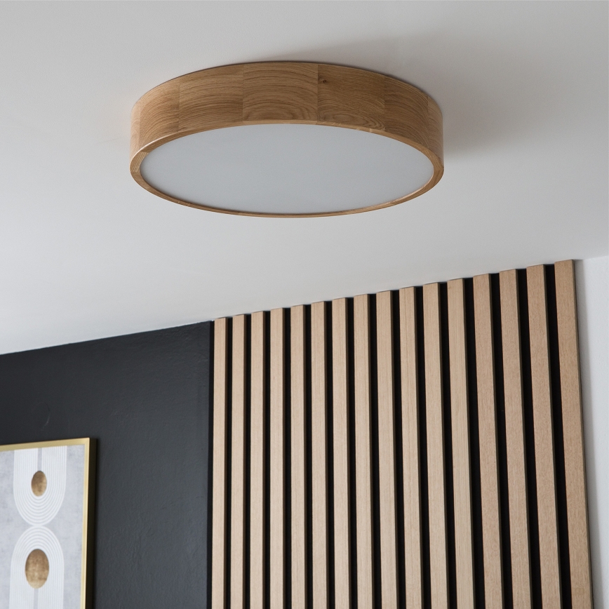 Brilagi - LED Deckenleuchte CARVALHO 3xE27/60W/230V Eiche Ø 47,5 cm