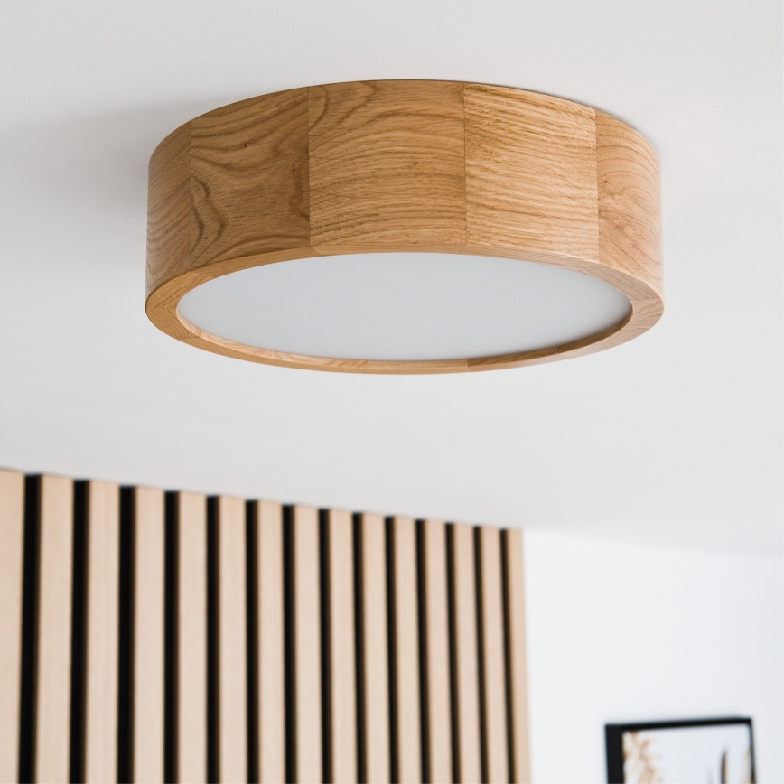 Brilagi - LED-Deckenleuchte CARVALHO LED/20W/230V Eiche Ø 27,5 cm