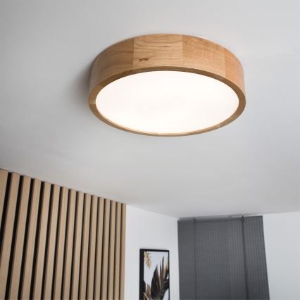 Brilagi - LED-Deckenleuchte CARVALHO LED/36W/230V Eiche Ø 37,5 cm