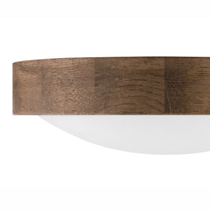 Brilagi - LED Deckenleuchte CARVALHO SLIM 1xE27/60W/230V Eiche Nussbaum Ø 27 cm