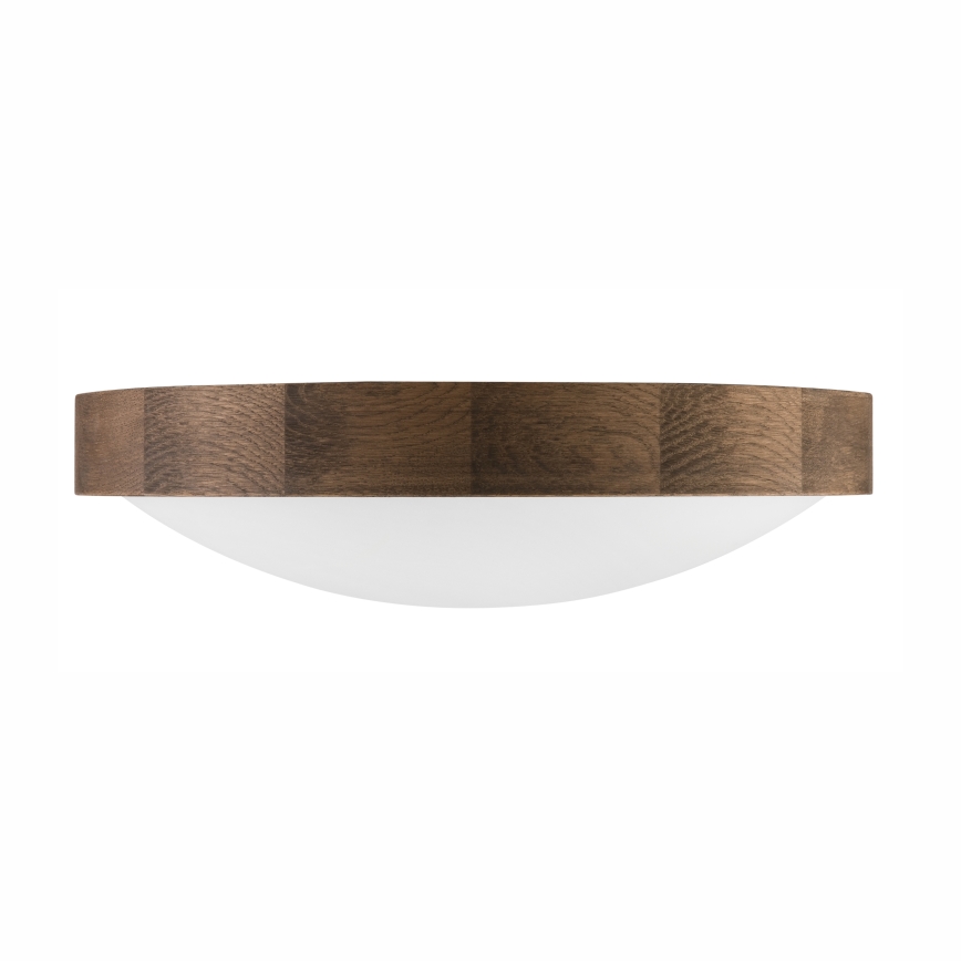 Brilagi - LED Deckenleuchte CARVALHO SLIM 2xE27/60W/230V Eiche Nussbaum Ø 37 cm