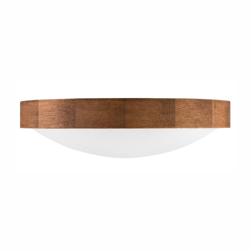 Brilagi - LED Deckenleuchte CARVALHO SLIM 2xE27/60W/230V Eiche-Kirsche Ø 37 cm