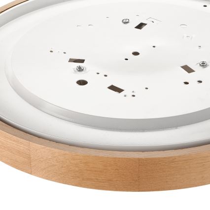 Brilagi - LED Deckenleuchte CARVALHO SLIM 3xE27/60W/230V Eiche Ø 47 cm