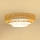 Brilagi - LED Deckenleuchte CEDAR LUNETA LED/26W/230V Rattan/Braun/Creme