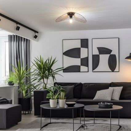 Brilagi - LED Deckenleuchte CERIA WIRE 1xE27/40W/230V 40x56 cm bronze