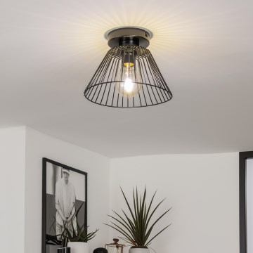 Brilagi - LED-Deckenleuchte CERIA WIRE 1xE27/40W/230V Ø 21 cm schwarz