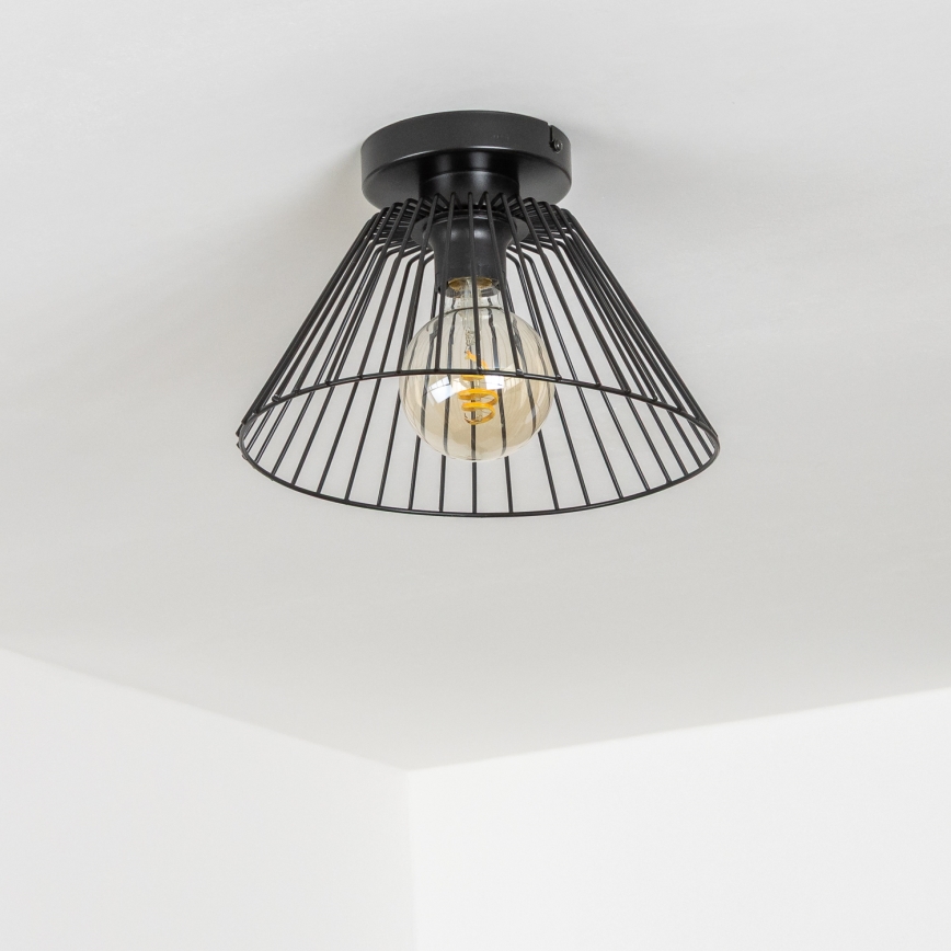 Brilagi - LED-Deckenleuchte CERIA WIRE 1xE27/40W/230V Ø 21 cm schwarz