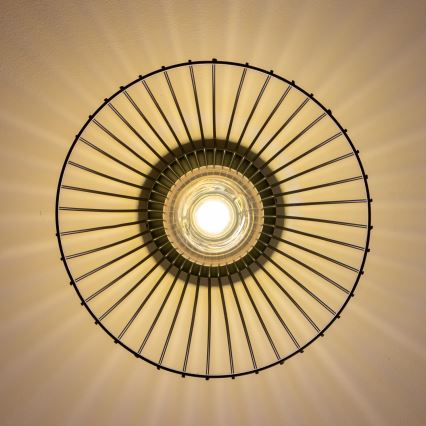 Brilagi - LED-Deckenleuchte CERIA WIRE 1xE27/40W/230V Ø 21 cm schwarz