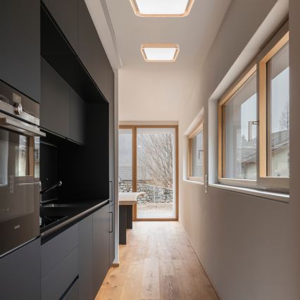 Brilagi - LED dimmbares Deckenleuchte MANAROLA CUBIC LED/24W/230V 3000-6500K Kiefer + Fernbedienung
