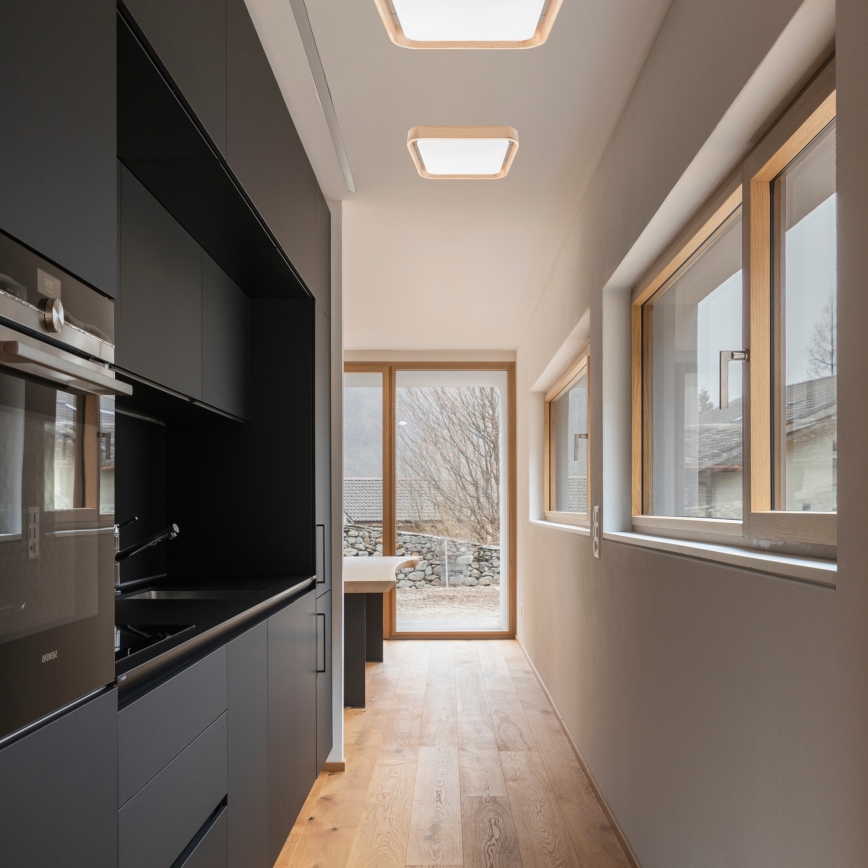 Brilagi - LED dimmbares Deckenleuchte MANAROLA CUBIC LED/24W/230V 3000-6500K Kiefer + Fernbedienung