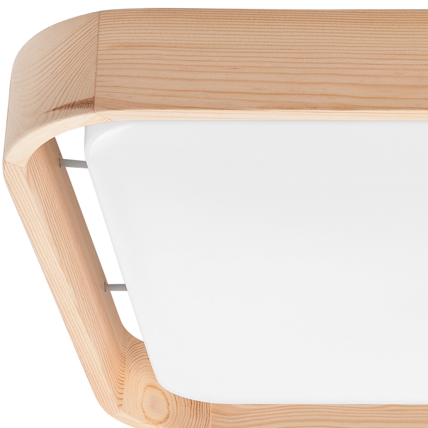 Brilagi - LED dimmbares Deckenleuchte MANAROLA CUBIC LED/24W/230V 3000-6500K Kiefer + Fernbedienung
