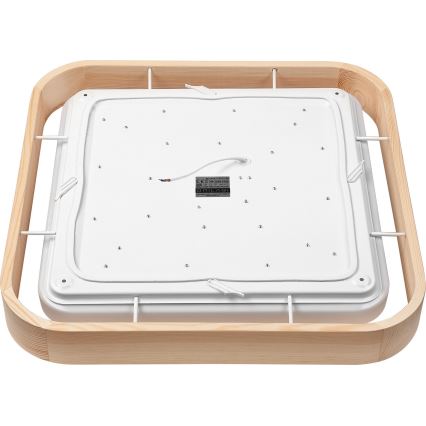 Brilagi - LED dimmbares Deckenleuchte MANAROLA CUBIC LED/24W/230V 3000-6500K Kiefer + Fernbedienung