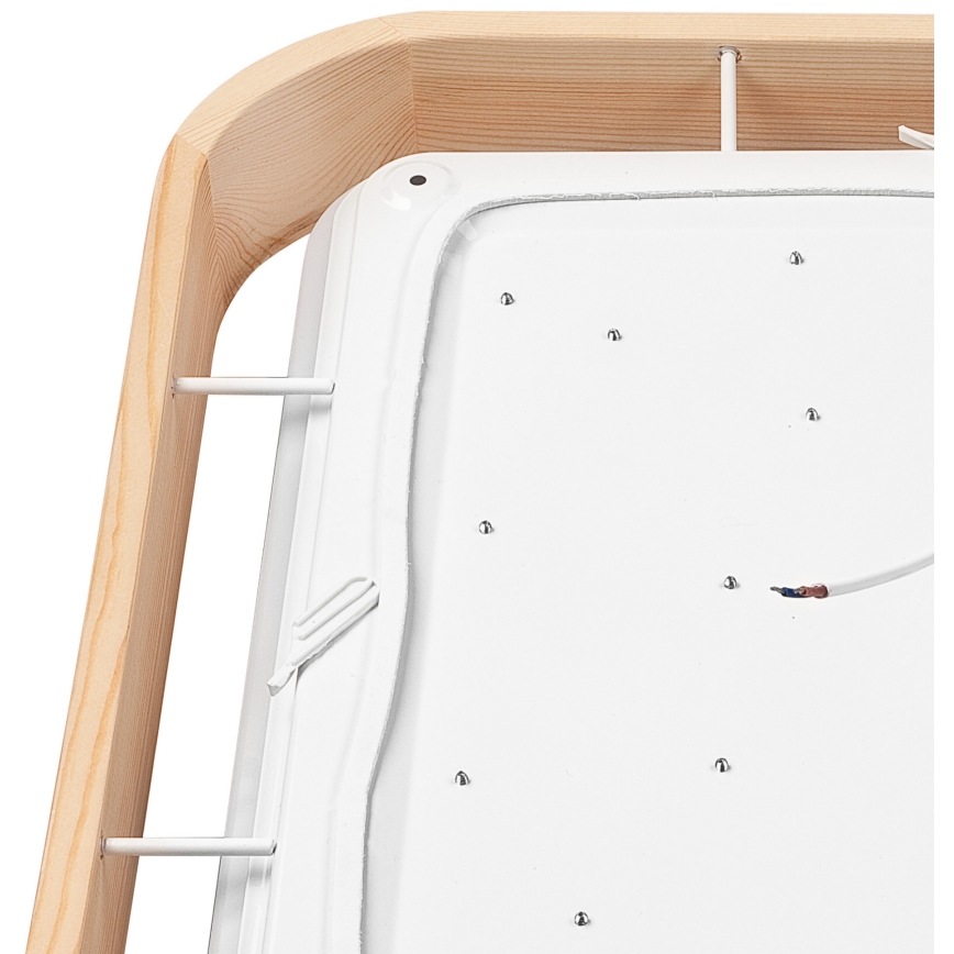 Brilagi - LED dimmbares Deckenleuchte MANAROLA CUBIC LED/24W/230V 3000-6500K Kiefer + Fernbedienung