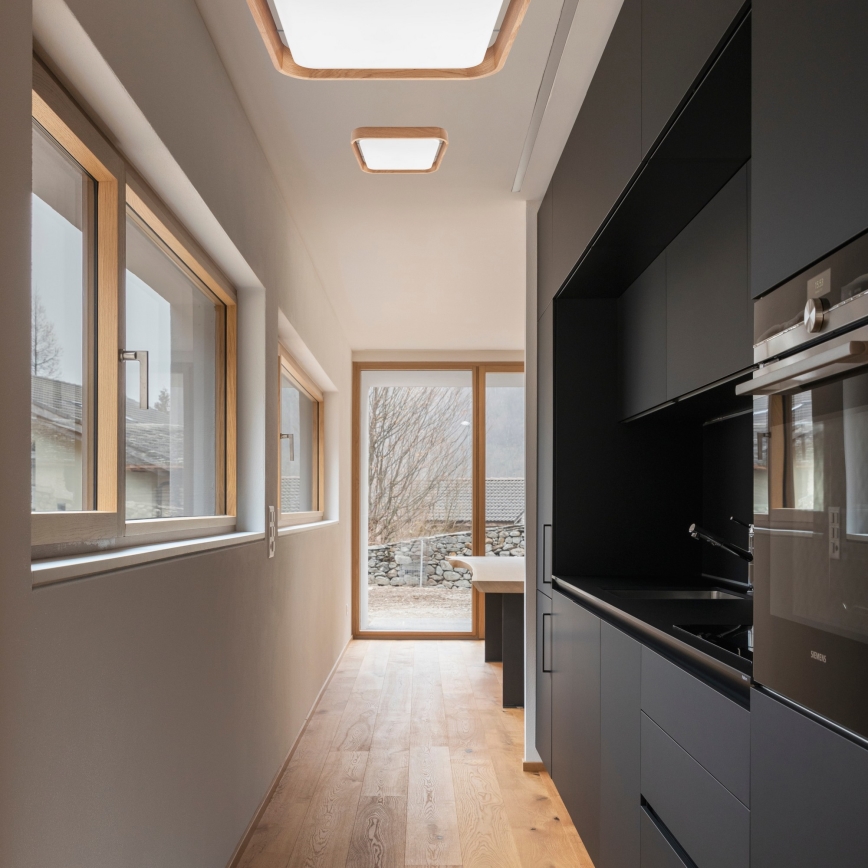 Brilagi - LED dimmbare Deckenleuchte MANAROLA CUBIC LED/24W/230V 3000-6500K Eiche + Fernbedienung