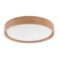 Brilagi - LED Deckenleuchte MANAROLA SIMPLE LED/24W/230V 3000K Eiche Ø 41 cm