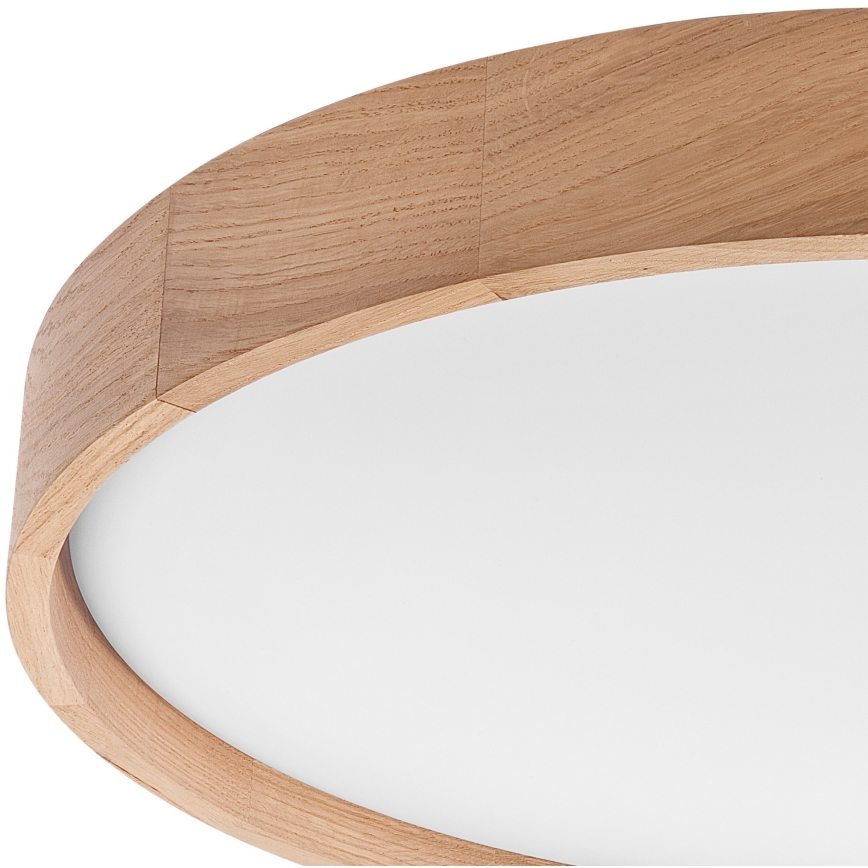 Brilagi - LED dimmbares Deckenleuchte MANAROLA SMART LED/36W/230V 2700-6500K Eiche Ø 51 cm Wi-Fi + Tuya Fernbedienung