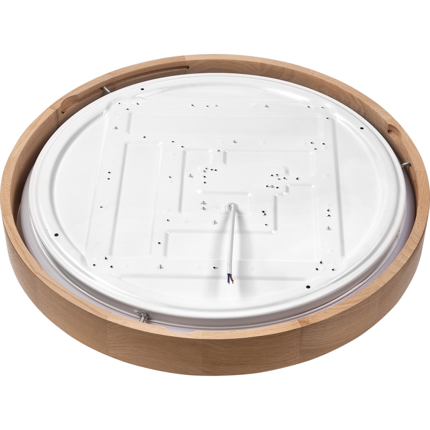 Brilagi - LED dimmbares Deckenleuchte MANAROLA SMART LED/36W/230V 2700-6500K Eiche Ø 51 cm Wi-Fi + Tuya Fernbedienung