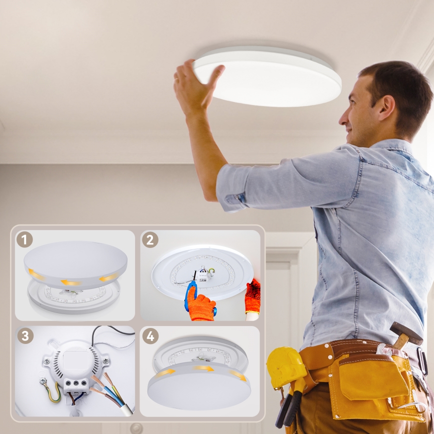 Brilagi - LED-Deckenleuchte MILKY WAY LED/24W/230V 3000/4000/6500K Ø 38 cm