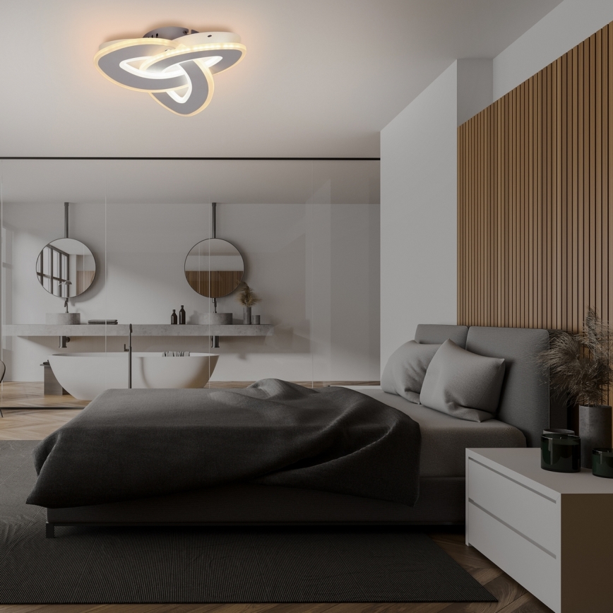 Brilagi - Dimmbare LED-Deckenleuchte MODERN MINI LED/49W/230V 3000/4000/6000K 30x30 cm + Fernbedienung