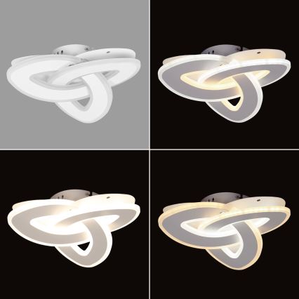 Brilagi - Dimmbare LED-Deckenleuchte MODERN MINI LED/49W/230V 3000/4000/6000K 30x30 cm + Fernbedienung