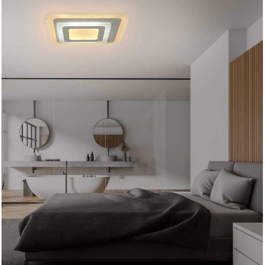 Brilagi - Dimmbare LED-Deckenleuchte MODERN MINI LED/65W/230V 3000/4000/6000K 37x37 cm + Fernbedienung