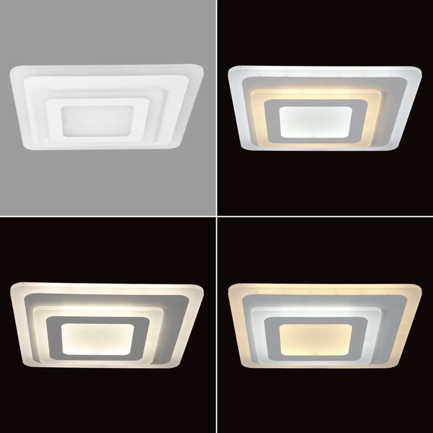 Brilagi - Dimmbare LED-Deckenleuchte MODERN MINI LED/65W/230V 3000/4000/6000K 37x37 cm + Fernbedienung