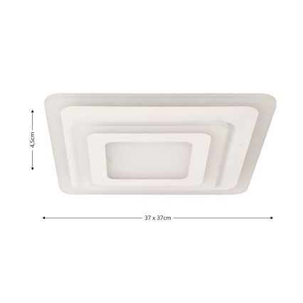 Brilagi - Dimmbare LED-Deckenleuchte MODERN MINI LED/65W/230V 3000/4000/6000K 37x37 cm + Fernbedienung