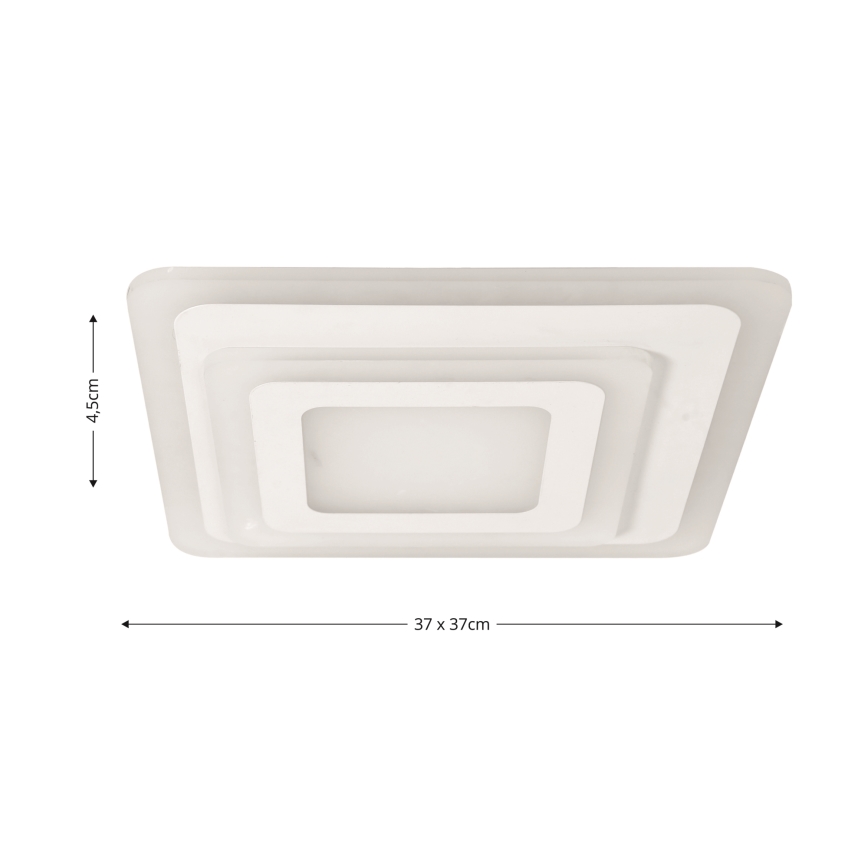 Brilagi - Dimmbare LED-Deckenleuchte MODERN MINI LED/65W/230V 3000/4000/6000K 37x37 cm + Fernbedienung