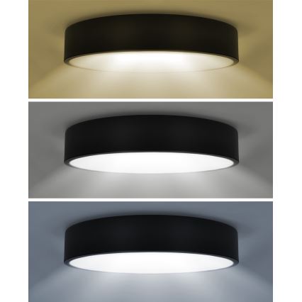 Brilagi - LED-Deckenleuchte POOL LED/48W/230V 3000/4000/6000K d 40 cm schwarz