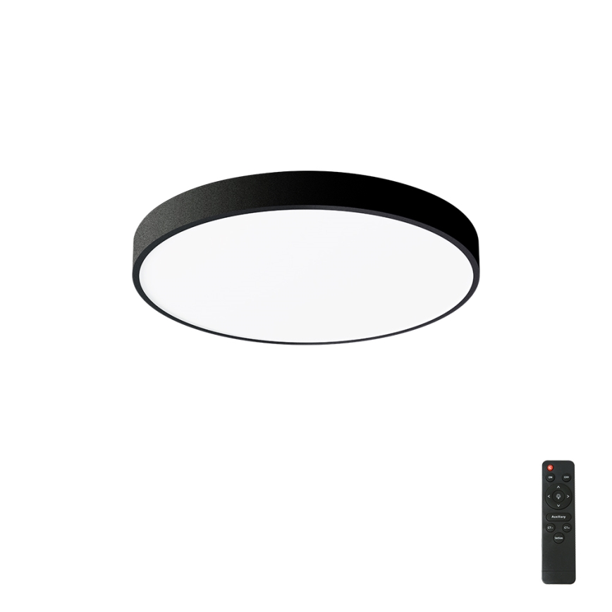 Brilagi - Dimmbares LED-Deckenlicht POOL LED/60W/230V 3000-6000K Ø 60 cm schwarz + Fernbedienung