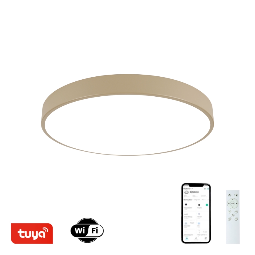 Brilagi - Einstellbare Deckenleuchte POOL SMART LED/60W/230V 3000-6000K 50 cm Wi-Fi Tuya beige + Fernbedienung