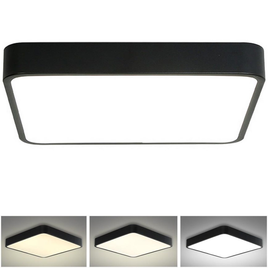 Brilagi - LED Deckenleuchte POOL SQUARE LED/48W/230V 3000/4500/6000K 50x50 cm schwarz