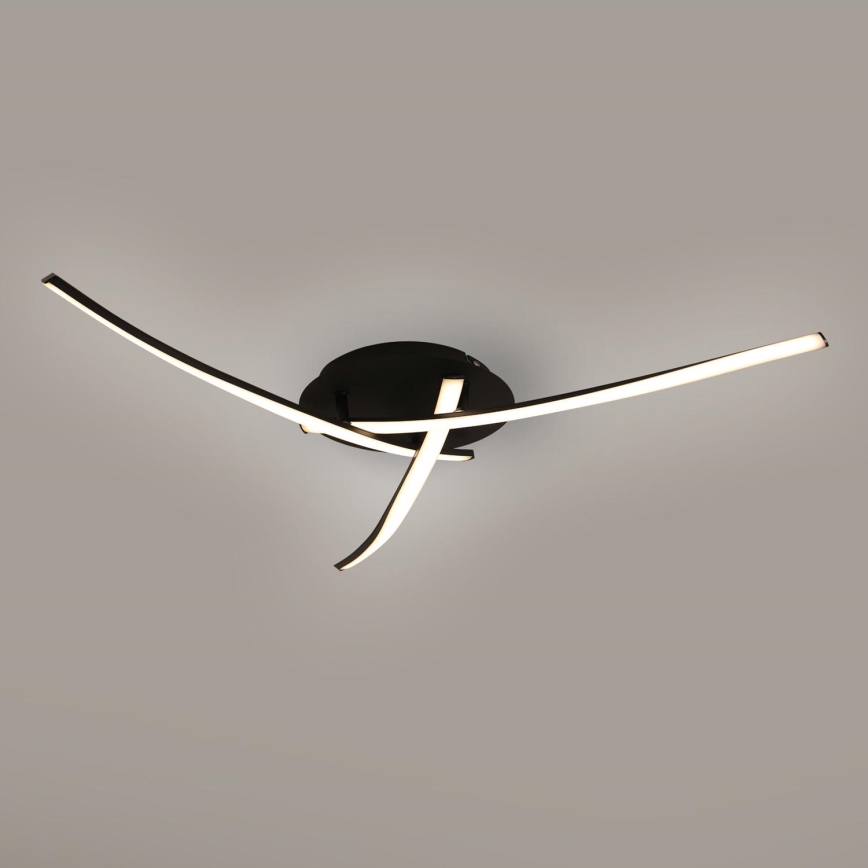 Brilagi - LED-Deckenleuchte STRIPES LED/24W/230V Ø 64 cm schwarz