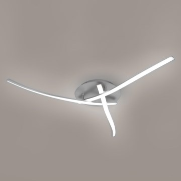 Brilagi - LED-Deckenleuchte STRIPES LED/24W/230V Ø 64 cm silber