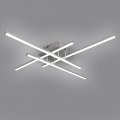 Brilagi - LED-Deckenleuchte STRIPES LED/37W/230V 68x68 cm silber