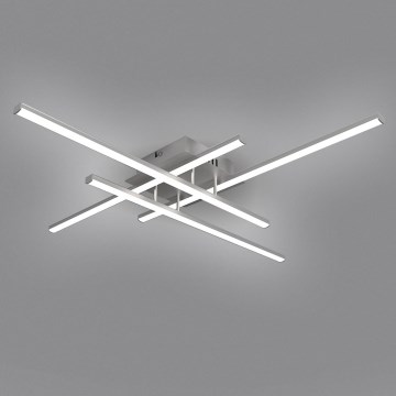 Brilagi - LED-Deckenleuchte STRIPES LED/37W/230V 68x68 cm silber