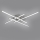 Brilagi - LED Deckenleuchte STRIPES LED/37W/230V 68x68 cm silber