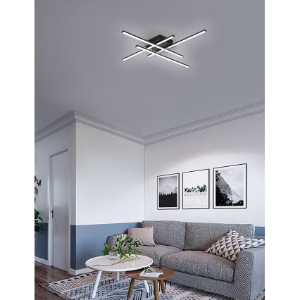 Brilagi - LED-Deckenleuchte STRIPES LED/37W/230V schwarz